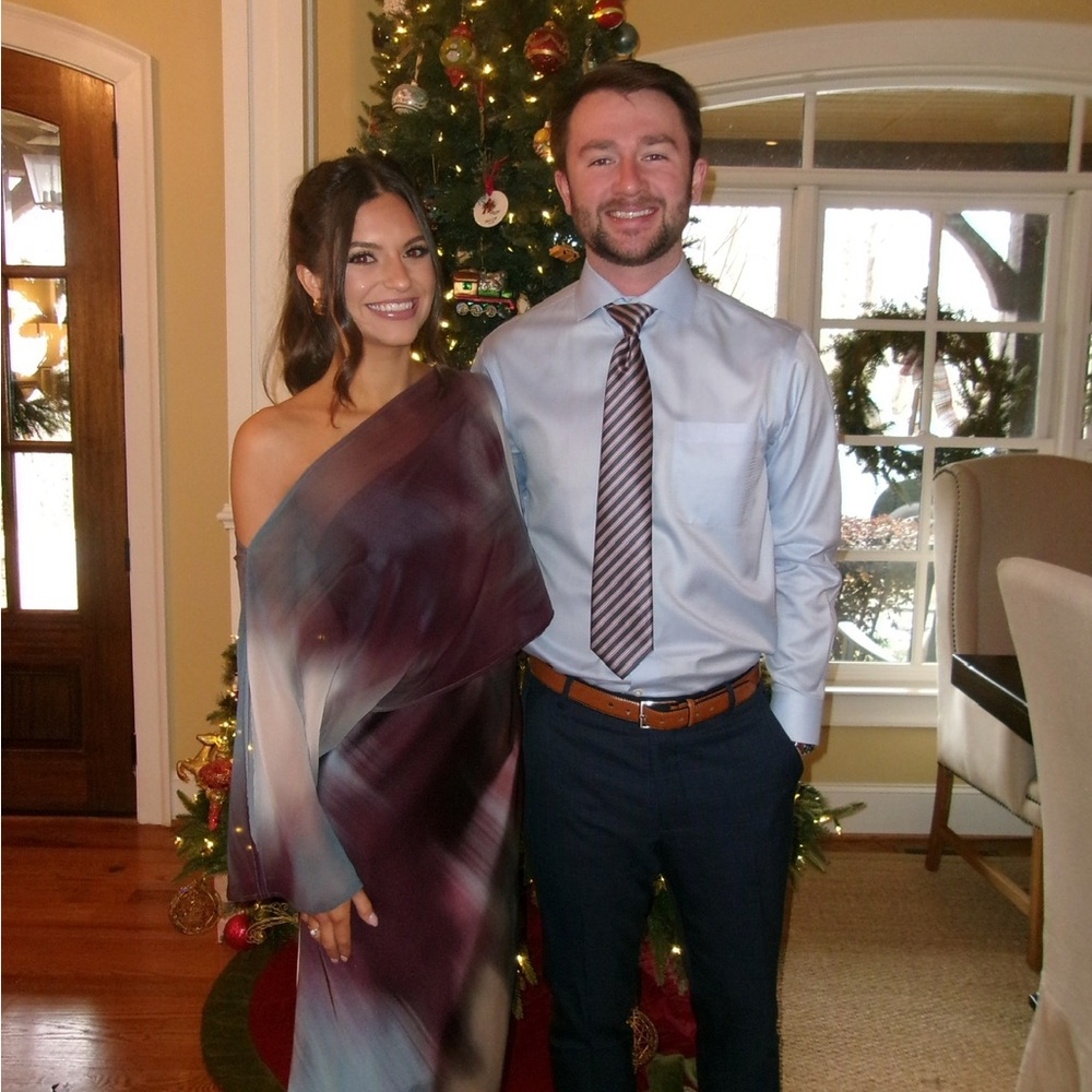 Elegant Holiday Dress in Multicolor